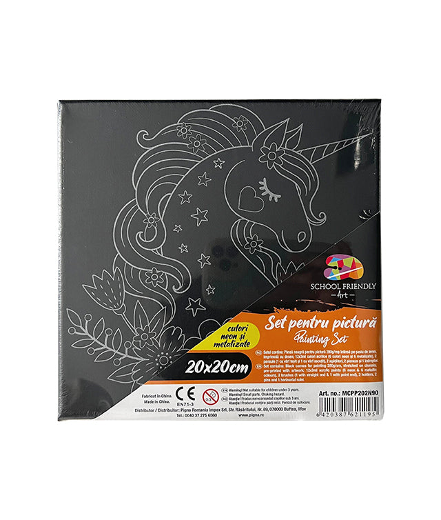 PANZA PREDESENATA PE SASIU NEAGRA 20*20CM UNICORN SF ART PIGNA PANZA PREDESENATA PE SASIU NEAGRA 20*20CM UNICORN SF ART PIGNA